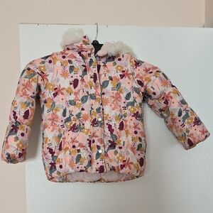Carter's Floral Multicolor Puffer Jacket